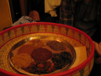 Ethiopian vegetarian platter