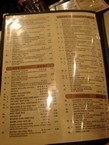 The menu